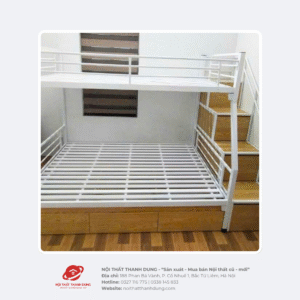 Giường lệch tâm kèm hộc gỗ - Loại 3