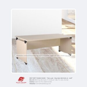 Bàn gỗ văn phòng chân gỗ không kèm hộc, dài 14.m – 3.6m