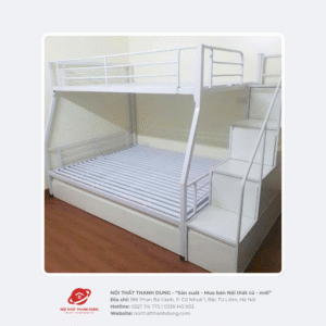 Giường lệch tâm kèm hộc gỗ - Loại 7