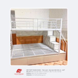 Giường lệch tâm kèm hộc gỗ - Loại 5