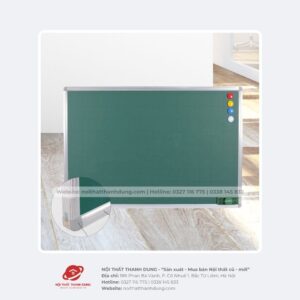 Bảng xanh viết phấn treo tường, 1,2x1,8m