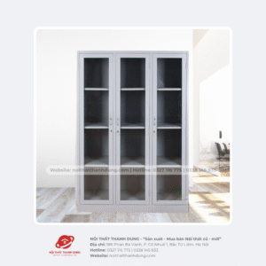 Tủ hồ sơ 3 cánh kính – Loại 2