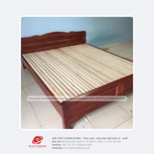 Giường gỗ keo 1,8m